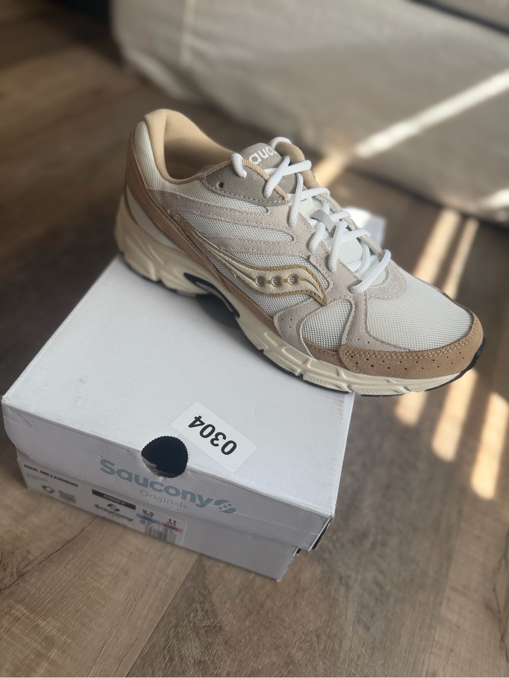 Saucony Ride Millennium White/Sand